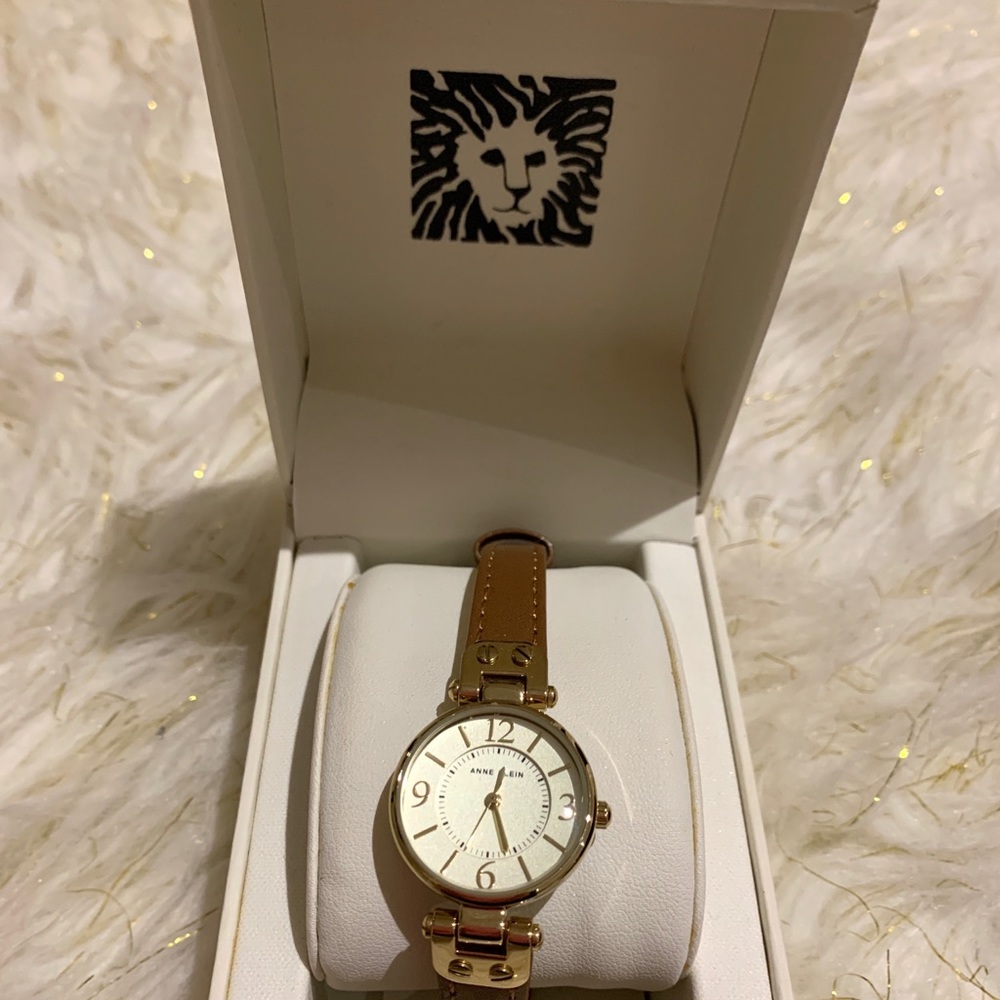 Anne Klein Leather Watch